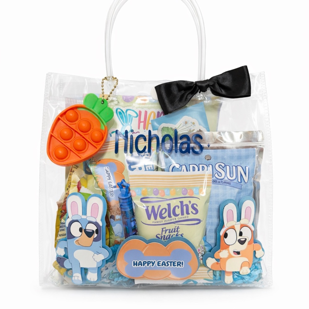 Easter Gift Bag with Treats and Toys